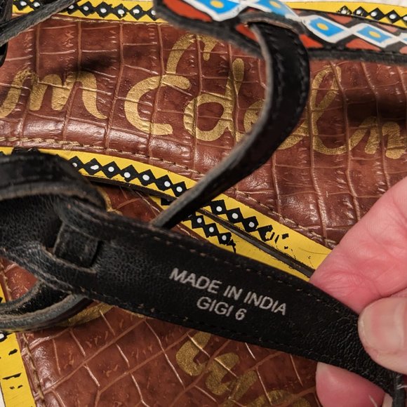 Sam Edelman Gigi Leather Sandals Size 6 - Picture 4 of 7